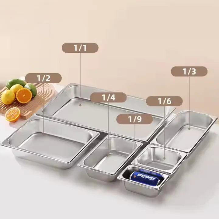 Stainless Food Pan Ninth (1/9)